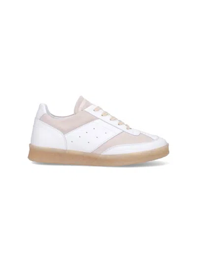 Mm6 Maison Margiela Man Sneakers White Size 7 Leather In Multi
