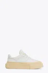 Mm6 Maison Margiela Chunky Gambetta Leather Sneakers In Bianco