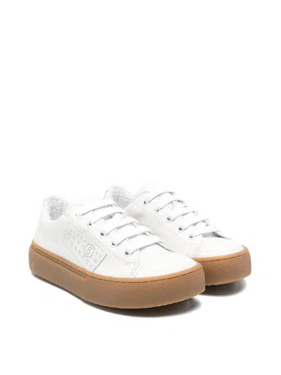 Mm6 Maison Margiela Kids' Sneakers With Logo In White