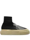 Mm6 Maison Margiela Hybrid Slip-on Sneaker In Black