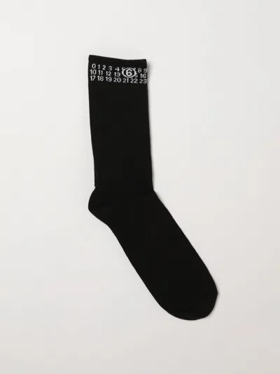Mm6 Maison Margiela Socks Kids  In Black