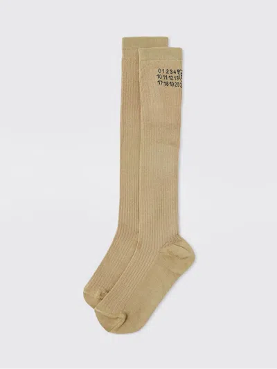 Mm6 Maison Margiela Socks Woman  In Brown