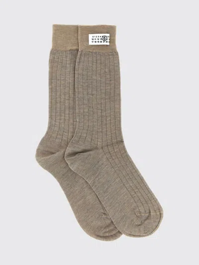Mm6 Maison Margiela Socks Woman Color Beige In Brown