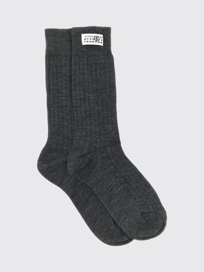 Mm6 Maison Margiela Socks Woman Color Grey In Gray