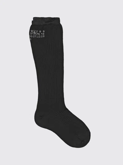 Mm6 Maison Margiela Socks Woman  In Blue