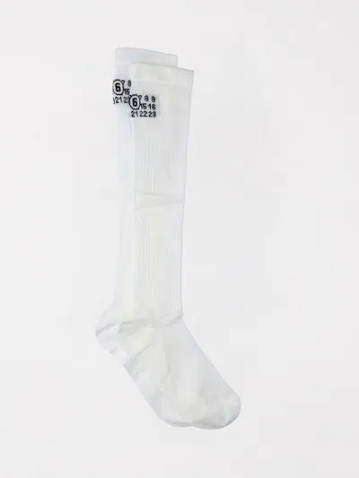 Mm6 Maison Margiela Socks Woman  In White