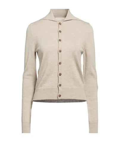 Mm6 Maison Margiela Solid Color Cardigans In Neutral
