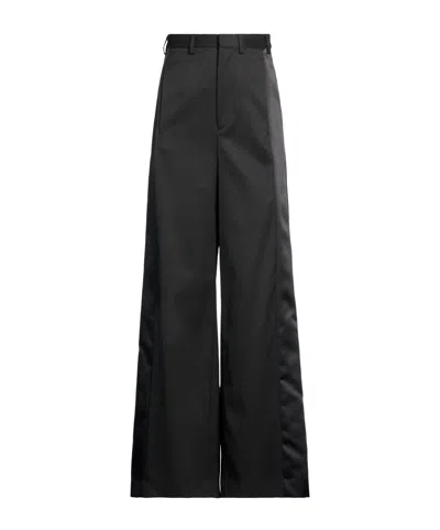 Mm6 Maison Margiela Solid Color Flared Trousers In Multi
