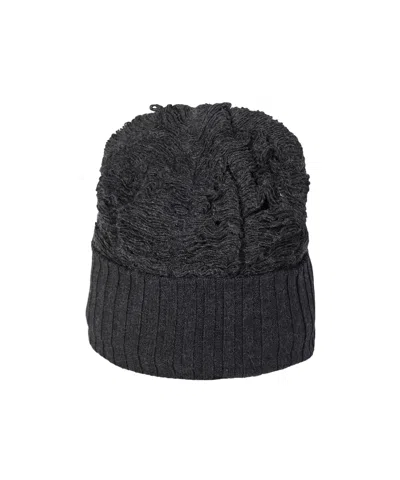 Mm6 Maison Margiela Solid Color Knit Beanie In Gray