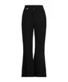 Mm6 Maison Margiela Solid Wool Flared Pants In Black