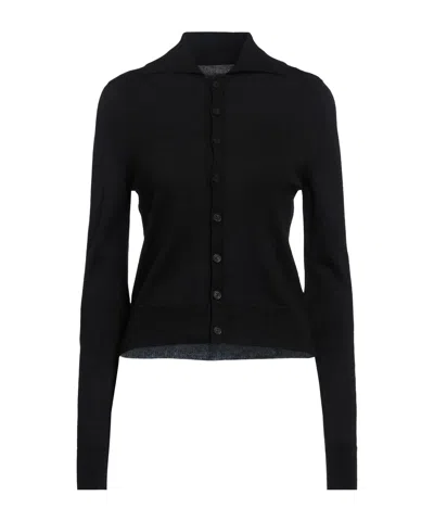 Mm6 Maison Margiela Solidcolor Cardigans In Black