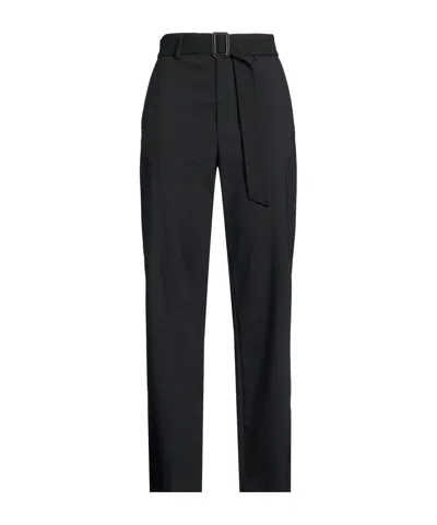 Mm6 Maison Margiela Solidcolor Straightleg Trousers In Black