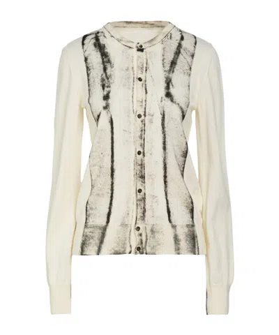 Mm6 Maison Margiela Solid-colored Knit Cardigan In Multi