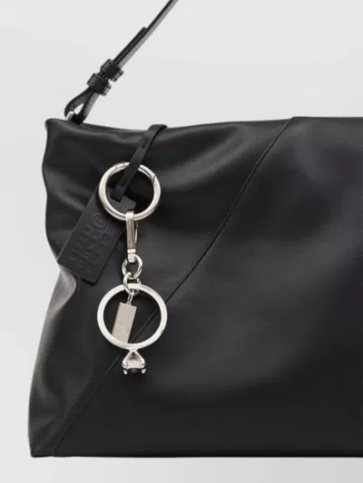 Mm6 Maison Margiela Solitaire Ring Charm Keyring Palladium Finish