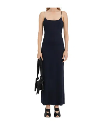 Mm6 Maison Margiela Spaghetti-strap Maxi Dress In Blue