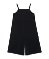 Mm6 Maison Margiela Poplin Short Jumpsuit With Shoulder Straps In Black
