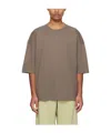 Mm6 Maison Margiela Splice Structure T-shirt In Brown