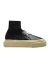 Mm6 Maison Margiela Hybrid Slip-on Sneaker In Black