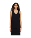 Mm6 Maison Margiela Spliced Vest In Black