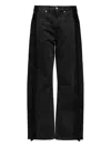 Mm6 Maison Margiela Split-leg Cotton Pants In Black