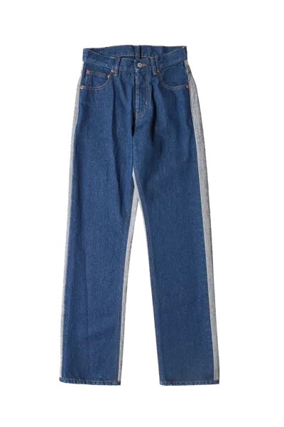 Mm6 Maison Margiela Split Reversed Denim Trousers