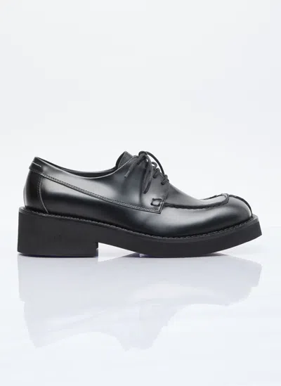 Mm6 Maison Margiela Split Toe Lace-up Shoes In Black