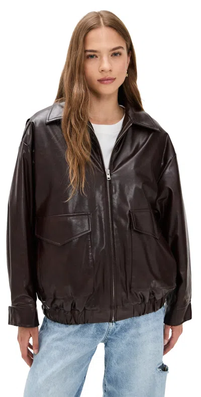 MM6 MAISON MARGIELA SPORTS JACKET BURGUNDY