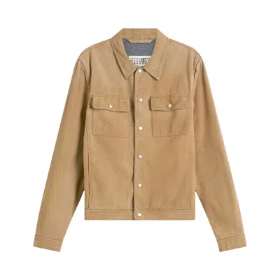 Pre-owned Mm6 Maison Margiela Sports Jacket 'sand' | Tan | Men's Size 50 In Brown