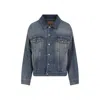 Mm6 Maison Margiela Faded Effect Denim Jacket