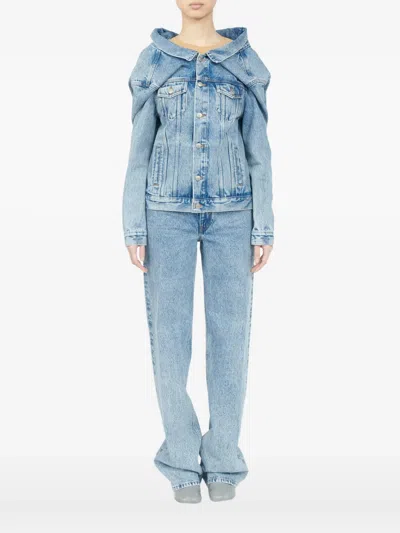 Mm6 Maison Margiela Sportsjacket Blue Denim