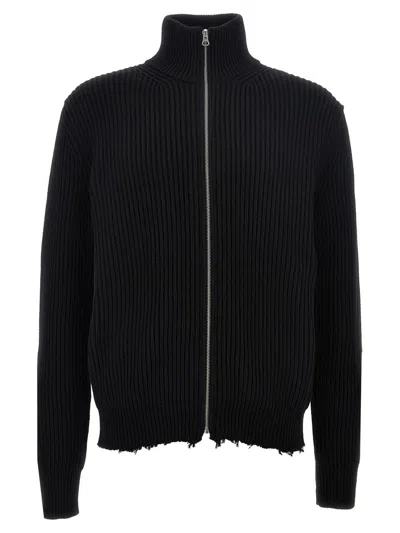 Mm6 Maison Margiela 'sportsjacket' Cardigan In Black