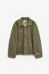 Mm6 Maison Margiela Sportsjacket Casual Jackets, Parka Green In Green