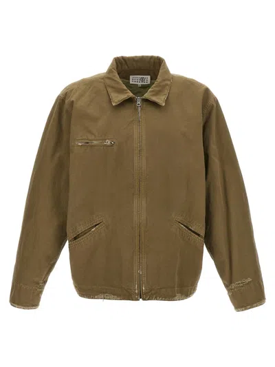 Mm6 Maison Margiela Sportsjacket Jacket In Green