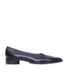 Mm6 Maison Margiela Square-toe Ballerina Shoes In Black