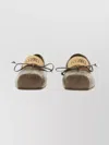 Mm6 Maison Margiela Square Toe Ballerina Shoes Bow Detail In Brown