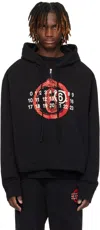Mm6 Maison Margiela Ssense Exclusive Black 'year Of The Snake' Hoodie In 900 Black