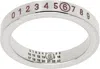 Mm6 Maison Margiela Ssense Exclusive Silver 'year Of The Snake' Numeric Minimal Signature Ring In 969 Polished Silver/
