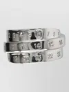 Mm6 Maison Margiela Stacked Palladium Adjustable Sculptural Ring In Silver