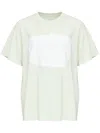 Mm6 Maison Margiela T-shirt Mit Stempelmotiv In Grün
