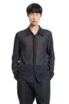 Mm6 Maison Margiela Star Chiffon Shirt In Blue