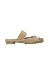 Mm6 Maison Margiela Step On Ballet Muller Shoes In Nude