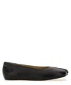 Mm6 Maison Margiela Mm6 By Maison Margiela Square Toe Ballerina Flats With Logo Stitching