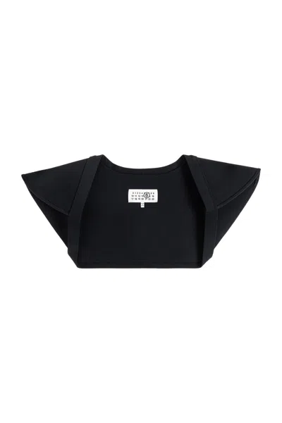 Mm6 Maison Margiela Stiffened Bolero In Blue