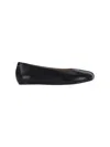 Mm6 Maison Margiela Leather Ballerina In Black
