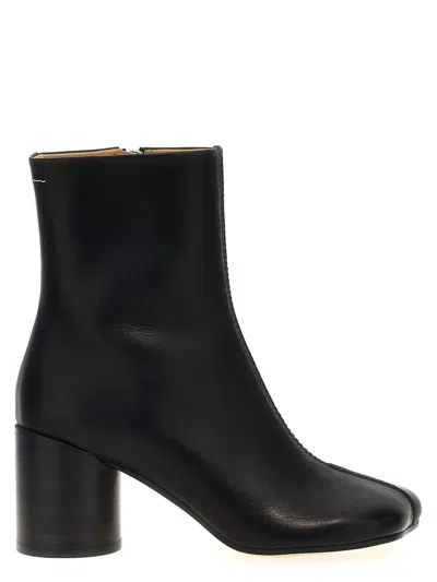 Mm6 Maison Margiela Stitch-out Leather Ankle Boots