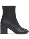 Mm6 Maison Margiela Mm6 By Maison Margiela Black Leather Ankle Booties In Black