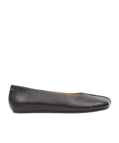 MM6 MAISON MARGIELA MM6 MAISON MARGIELA STITCH-OUT ASYMMETRIC TOE BALLERINA SHOES