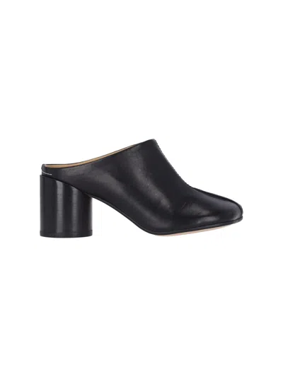 Mm6 Maison Margiela Stitch-out Mules In Black