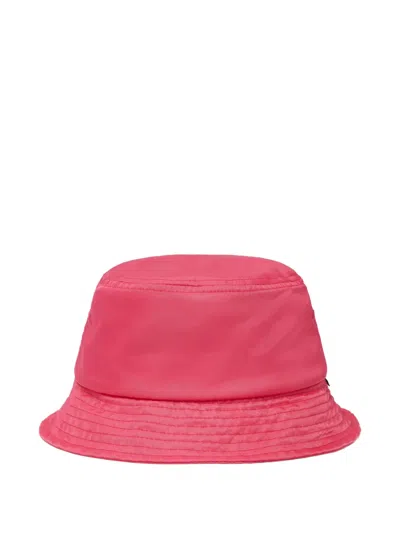 Mm6 Maison Margiela Stitched-brim Bucket Hat In Pink