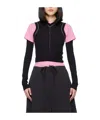 Mm6 Maison Margiela Stitching Detail Knitted Vest In Black